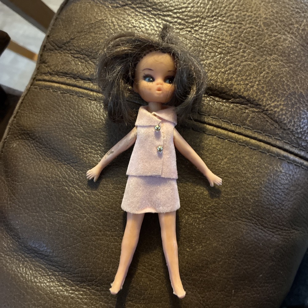 Vtg 1960's Mascot Doll Stewardess Flight Attendant Hasbro Dolly Darlings Clone